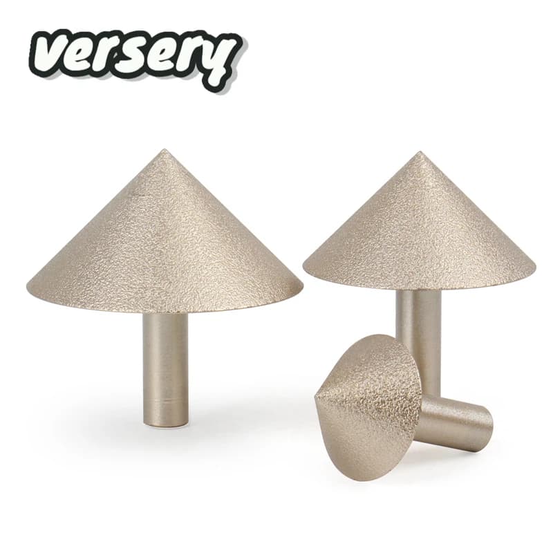 Foret à chanfreiner diamanté brasé sous vide Versery 20-60 mm à 90 degrés pour carrelage, marbre, granit, quartz et pierre