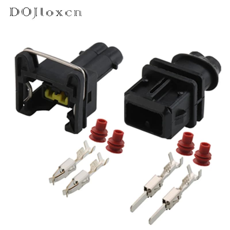 1/5/10/20/50 Ensembles de connecteurs étanches mâles et femelles à 2 broches EV1 pour injecteur de carburant, boîtier de prise pour VAG 829441-1 037906240