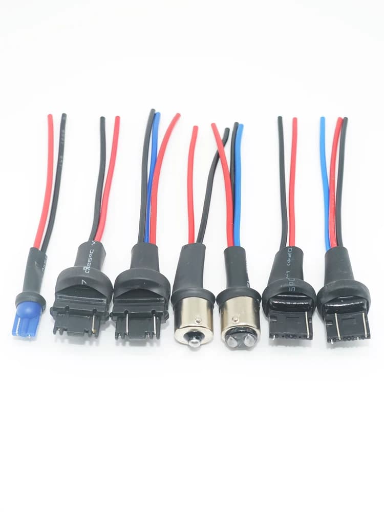 Support de douille pour phare de voiture T10 194 168 W21W P21W, assemblage de phare de voiture, adaptateur de prise mâle, connecteur à fil prolongé, r30