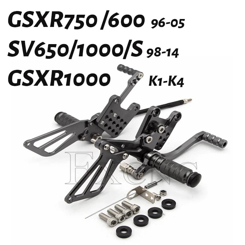 Repose-pieds arrière pour levier de vitesse rapide, pour Suzuki GSXR750 GSXR600 1996 – 2005 GSXR1000 K1-K4 SV650 SV650S SV1000 SV1000S