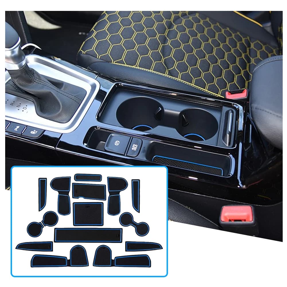 RUIYA pour Kia Ceed 2018-2025 / Kia XCeed GT 2020-2025 Tapis de porte de voiture antidérapant pour rainure Tapis antidérapant Accessoires intérieurs pour Ceed