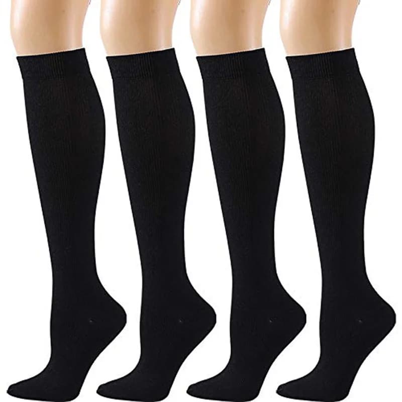 Bas de Compression pour cyclisme, chaussettes de sport volantes pour grossesse, gonflement, pour hommes et femmes, randonnée, course à pied, 20-30 MmHg