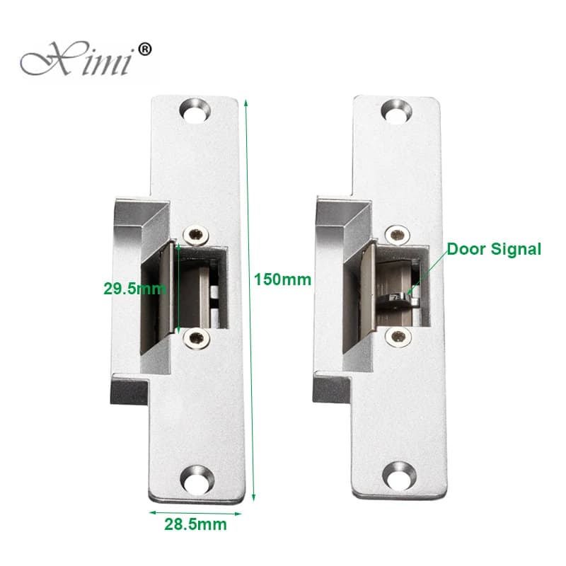 Serrure de porte électronique en bois, sortie de signal YS130-S Serrure de gâche électrique étroite