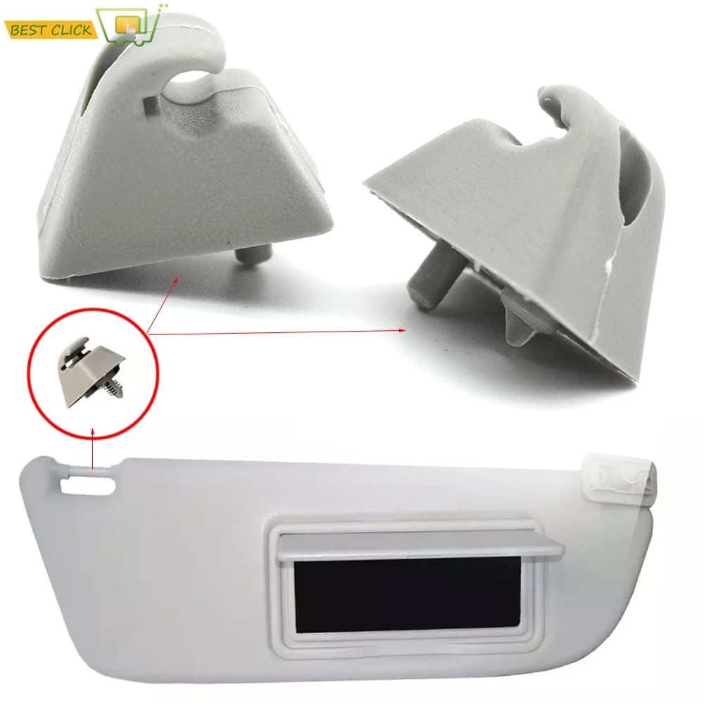 Clips de pare-soleil pour Opel Vauxhall Vectra Vivaro A Astra F Corsa Combo B Carlton Tigra Senator Cavalier, 2 pièces