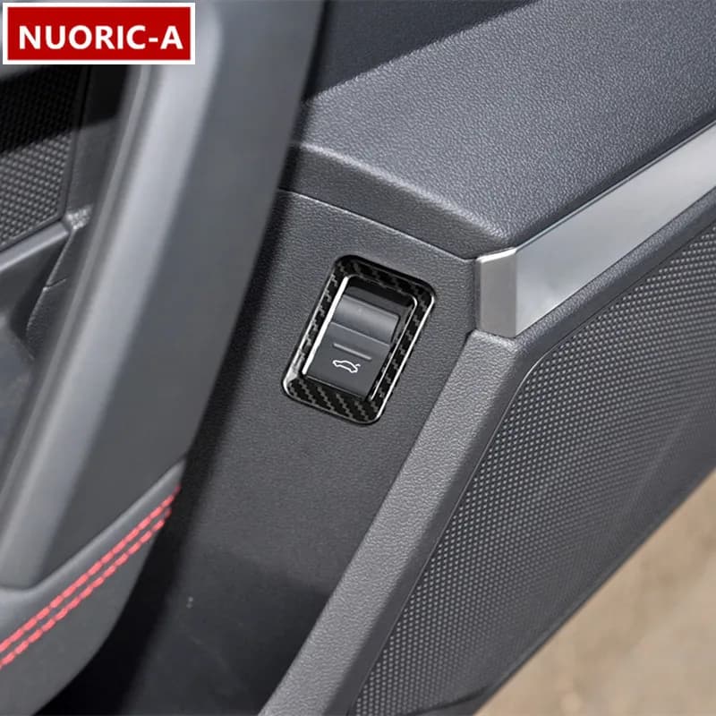 Cadre de bouton de commutation de coffre de porte de voiture en acier inoxydable, garniture de couverture de décoration pour Audi A3 8Y 2021 – 2022, accessoires d'intérieur de style