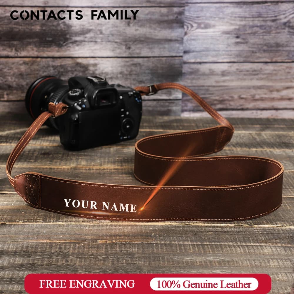 Sangle d'épaule universelle réglable pour appareil photo, ceinture en cuir véritable pour appareil photo, accessoires, pièce