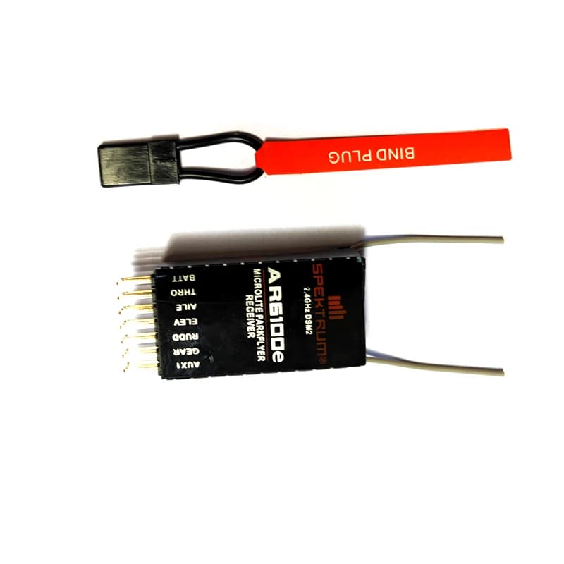 BBYMfast-Récepteur de salle de bain AR6100e DSM2 RC, 2.4GHz, 6 canaux pour radio JR DX6i, DX7, DX8, hélicoptères, Airana Quadcopter