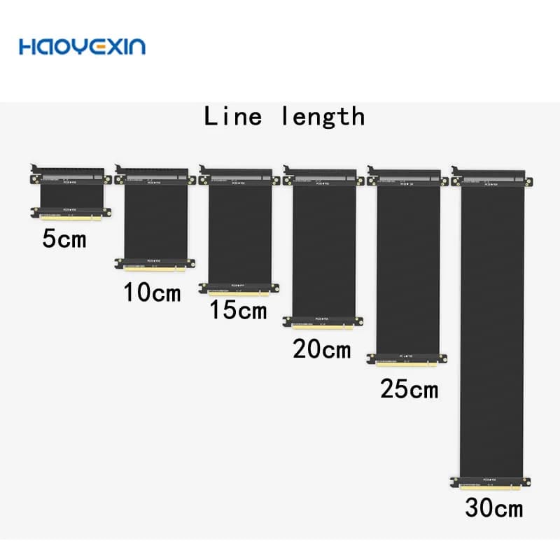 Câble de connexion PCI Express pour carte graphique PC haute vitesse, carte d'extension PCI-E X16 3.0, câble flexible pour l'extraction de Bitcoin