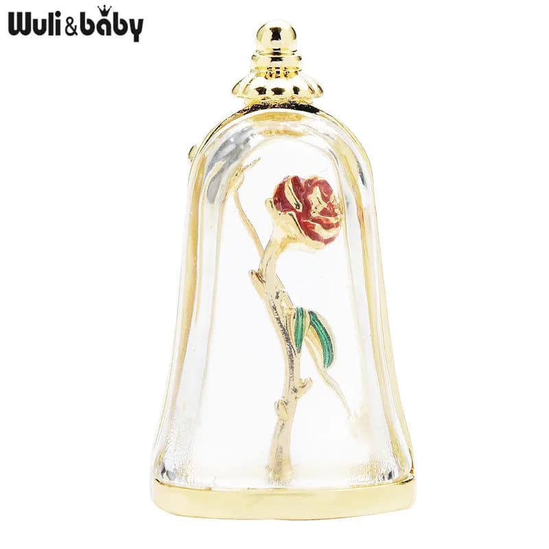 Wumovies & Baby-Broches roses en émail pour femmes, style palais vintage, épingles de fête et de bureau, cadeaux de la Saint-Valentin