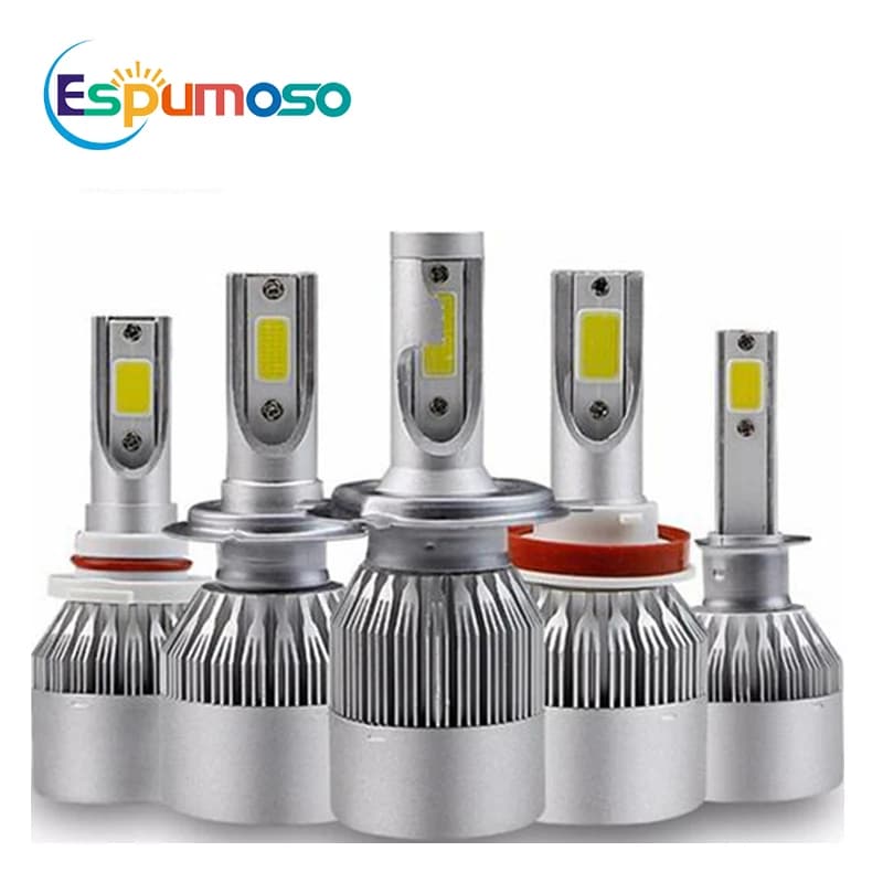 Phare Led C6 pour voiture, feux avant blancs, haut et bas, accessoires Automobiles, H7, phares puissants, 12V