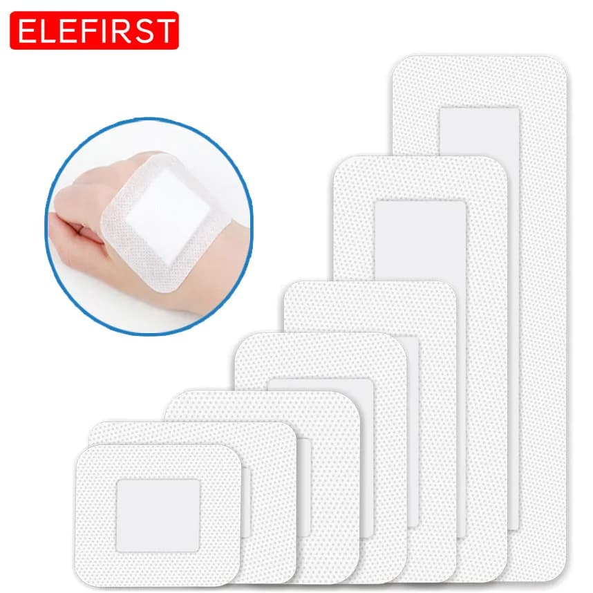Pansement stérile imperméable et respirant, 10 pièces, coussin adhésif, plâtre, autocollant pour hémostase, pansement de premiers secours, Kit d'urgence