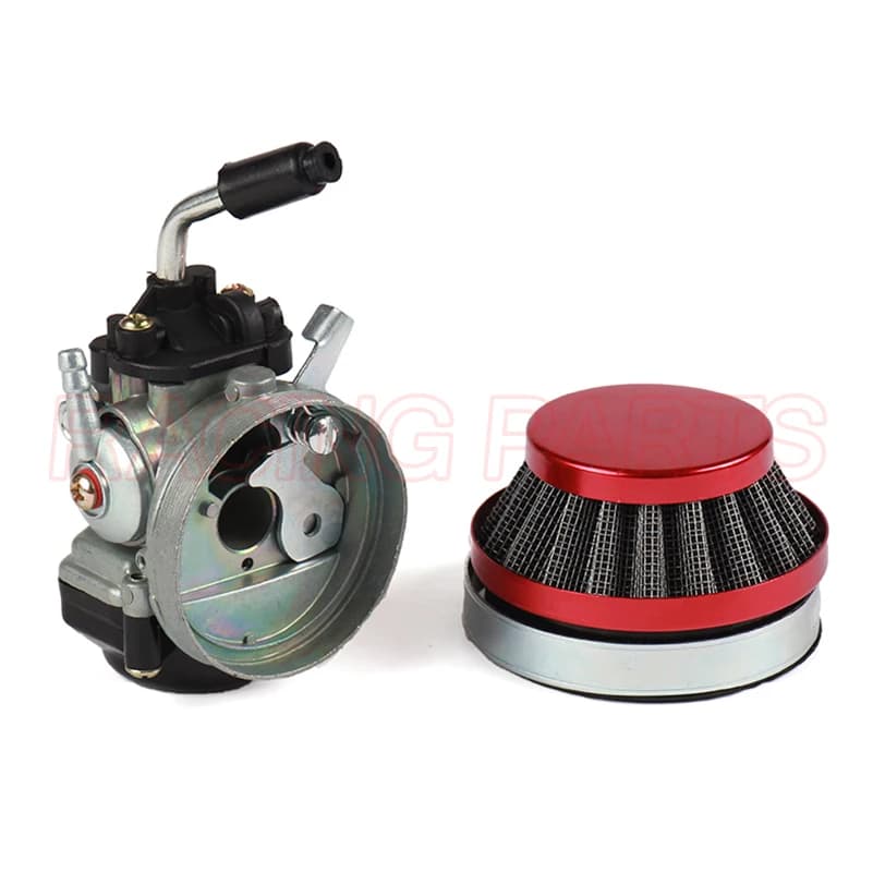 Carburateur de course 58mm, Jets de filtre à Air pour 49cc 50cc 60cc 66cc 80cc, moteur 2 temps, vélo motorisé à gaz, vélo de poussée