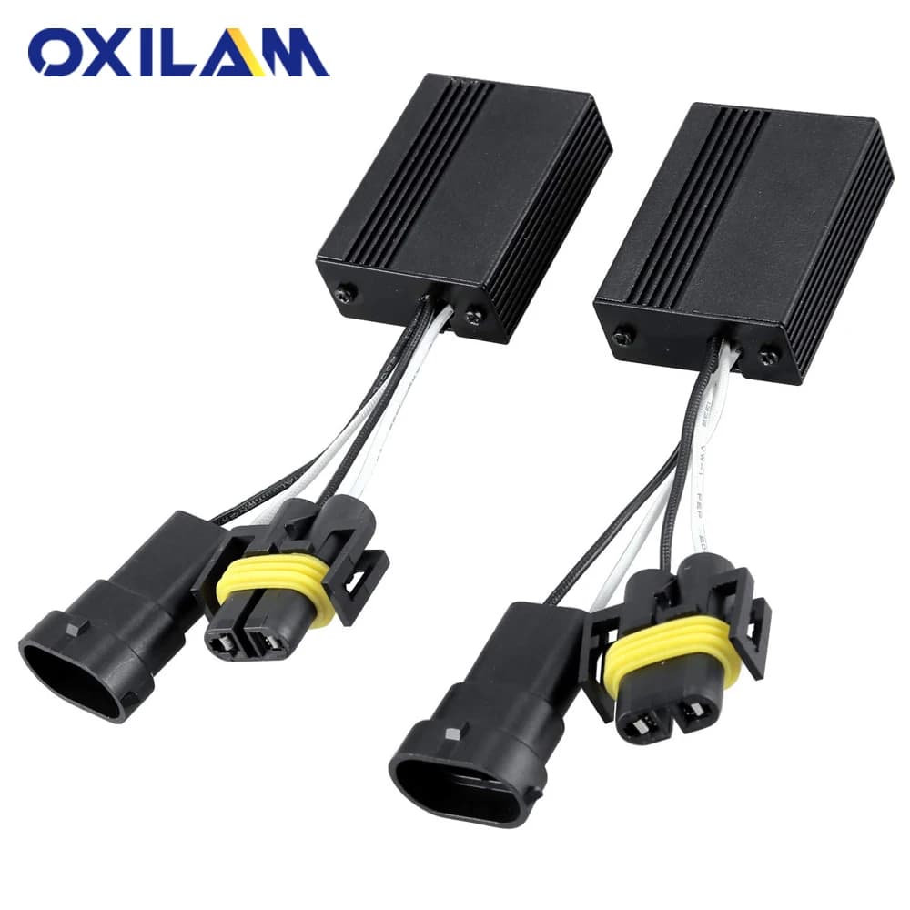 Décodeur Canbus pour Voiture, Résistance de Charge, Ampoule Antibrouillard, H7, H4, H8, H9, H11, H1, 9005, HB3, 9006, HB4, 9012, 2 Pièces