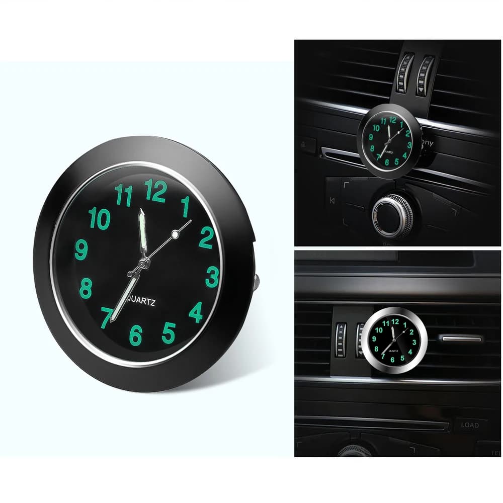 Horloge de voiture lumineuse Mini Automobiles, montre numérique interne à coller, mécanique, horloges à Quartz, ornement automobile, accessoires de voiture, cadeaux
