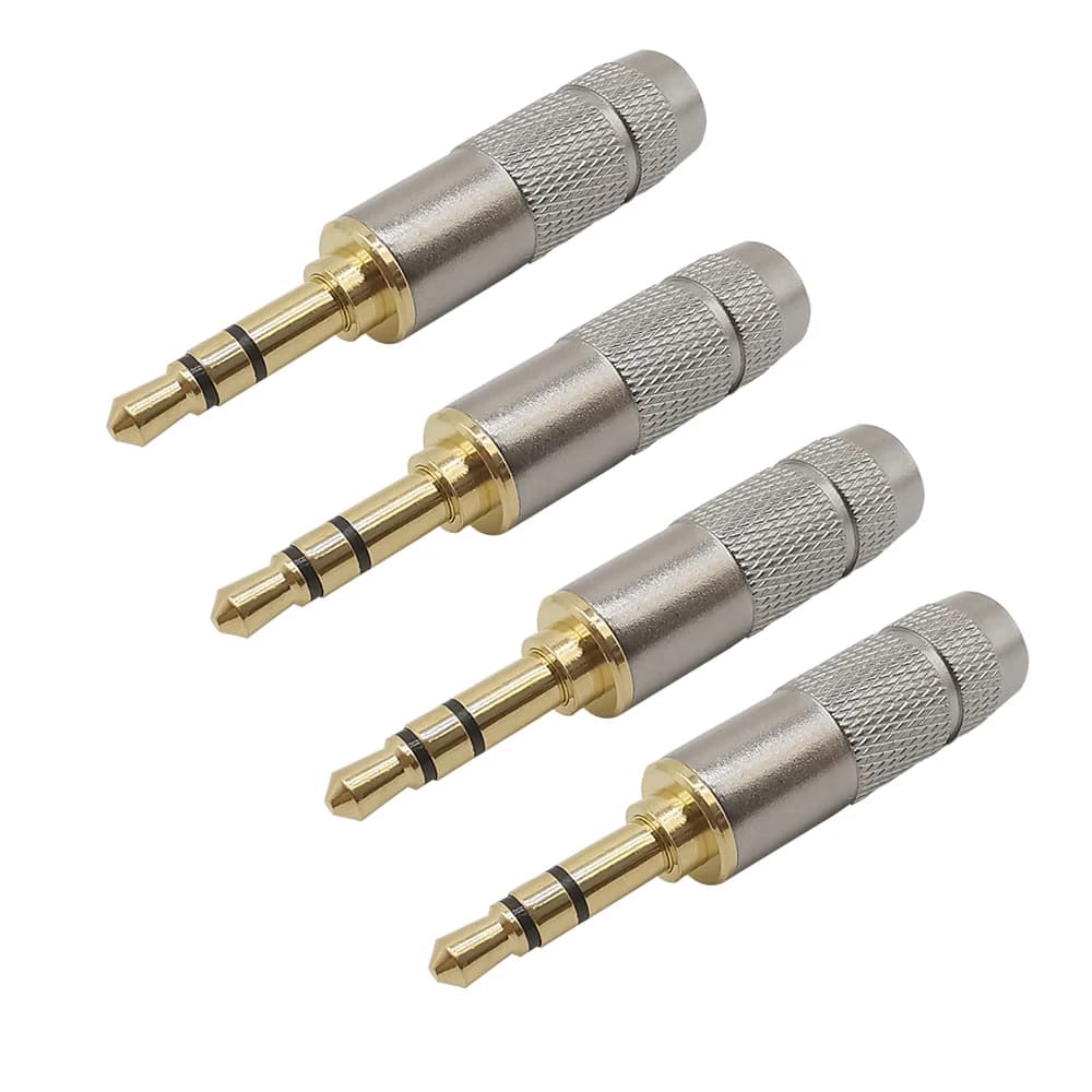 1/2/4 pièces remplacement stéréo 3.5mm 3 pôles mâle réparation casque Audio Jack connecteur à souder pour la plupart des prises pour écouteurs