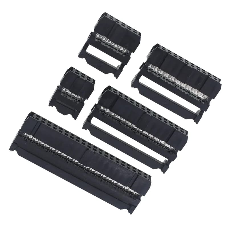 Connecteur de câble IDC, prise de câble, connecteur de câble ruban, broche de prise IDC, touristes, NucleoPitch, 2.54mm, 5 pièces, FC-6, 8, 10, 12, 16, 20, 30, 40, 50 broches