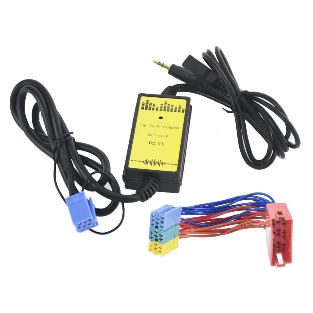 Adaptateur de voiture avec interface audio MP3, AUX, USB, changeur de CD, BlauBE kt, 8 broches, Mini ISO, VW Passat b5 Bora POLO Golf uy4