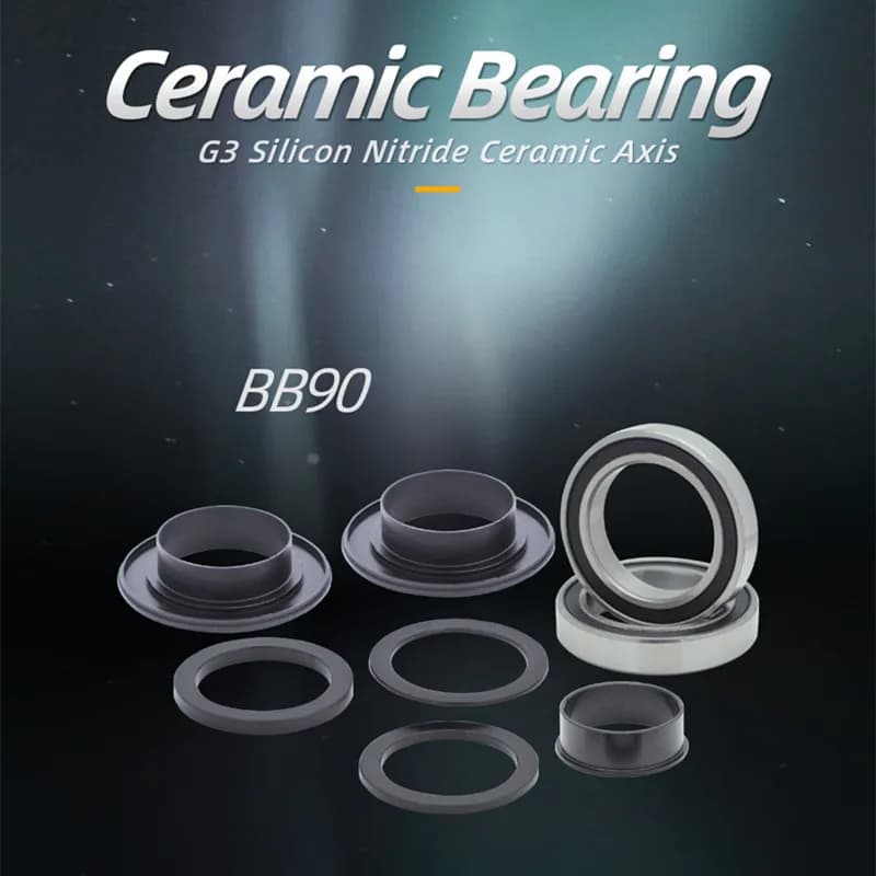 Kactus Tech BB90 Boîtiers de pédalier en céramique à pression pour VTT et vélos de route, pièces de vélo, pour pédalier 24mm compatible TREK