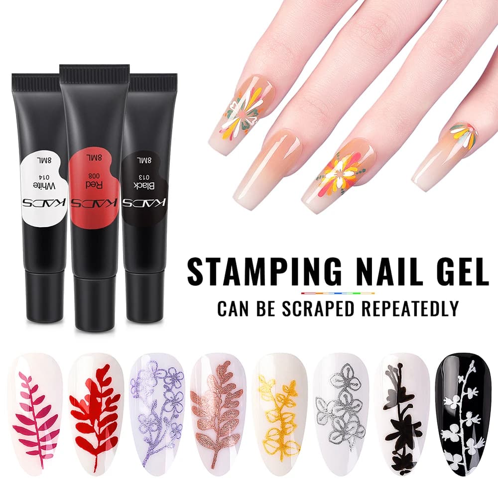 KADS – vernis à ongles en Gel UV, 8ml, 16 couleurs, huile d'impression