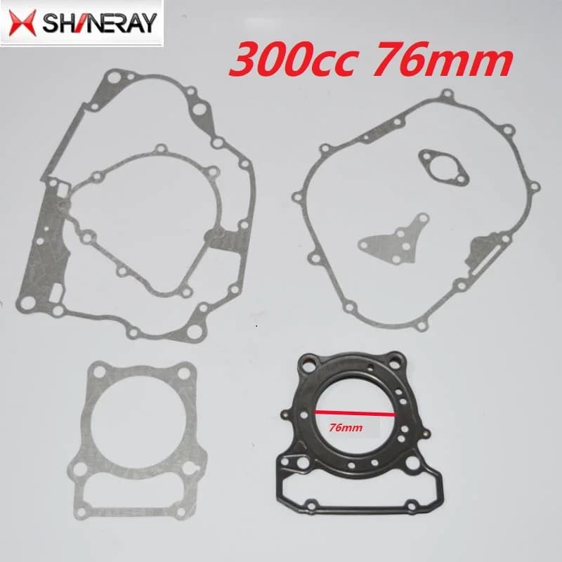 Joint de moteur en papier pour SHINERAY 300cc x2 x2x, cylindre AX-1, joint de culasse de 76mm, ensemble complet d'accessoires