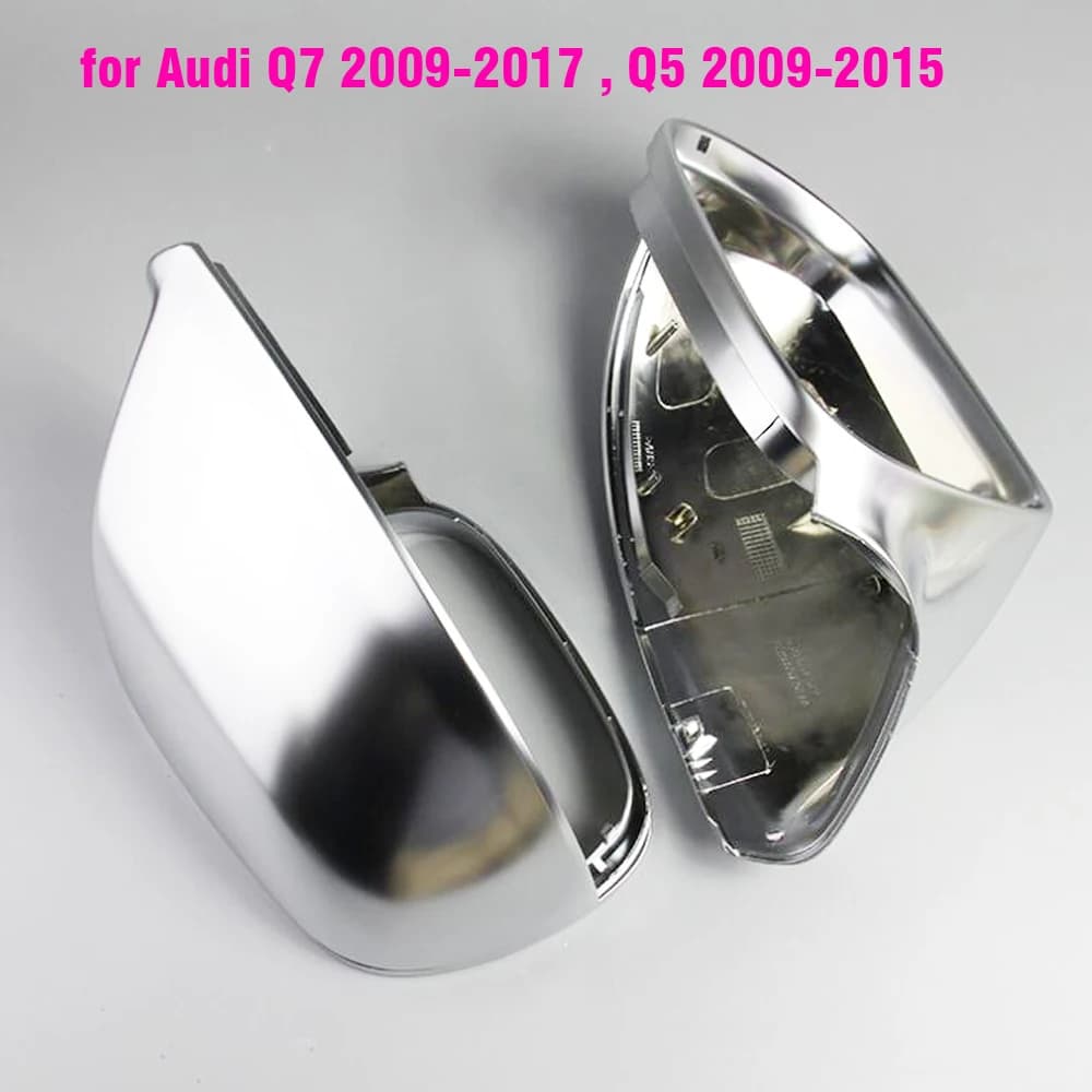 Coques de rétroviseur pour Audi, capuchon chromé mat, accessoires de style, Q7 2009-2017 , Q5 2009-2015