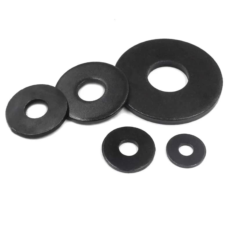 1/50 pièces Non standard en acier au carbone noir grande taille surdimensionné grande rondelle plate plus large M3 M4 M5 M6 M8 M10 M12 M14 M16 joint uni