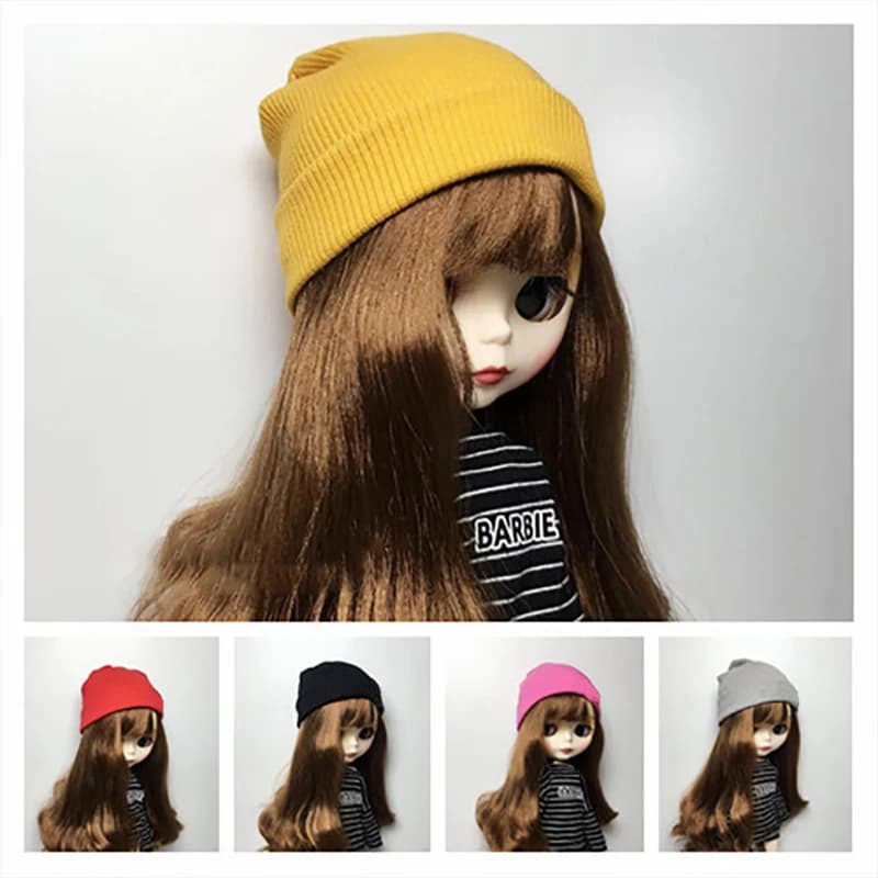 DLBell nouveauté Blythe poupée vêtements décontracté tricoté chapeau pour Blyth poupée pullip Licca, Azone 1/6 poupées accessoires