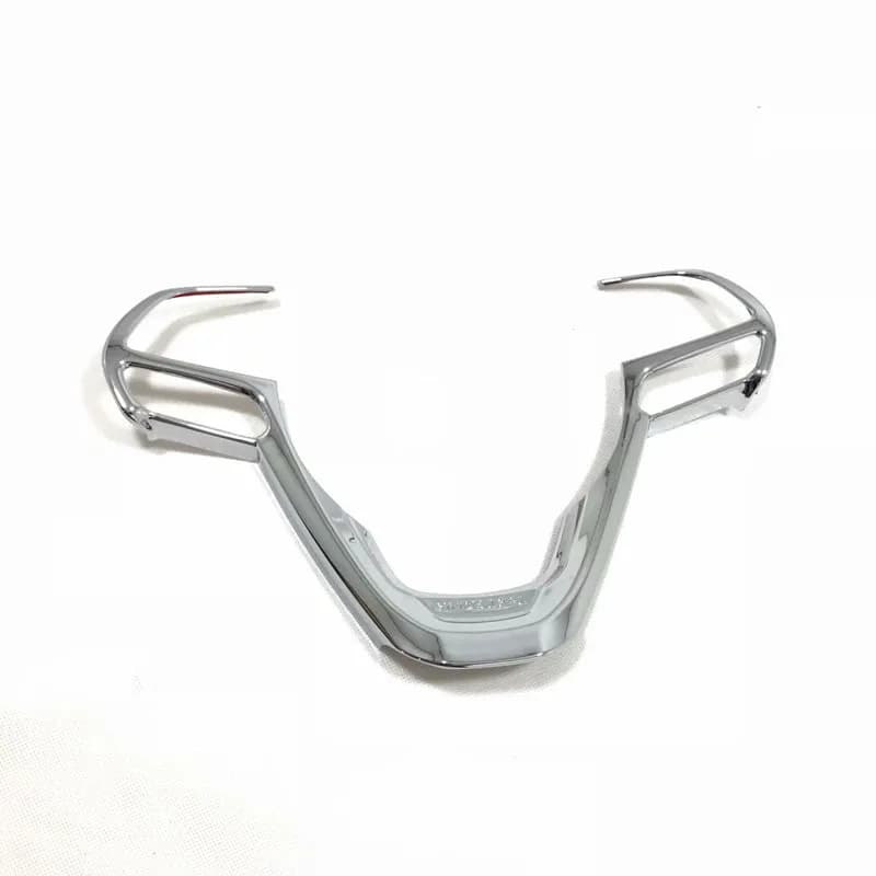 Cadre de bouton de volant de voiture ABS carbone/chrome, garnitures, accessoires d'intérieur automobile pour Jeep Grand Cherokee 2014 à 2017