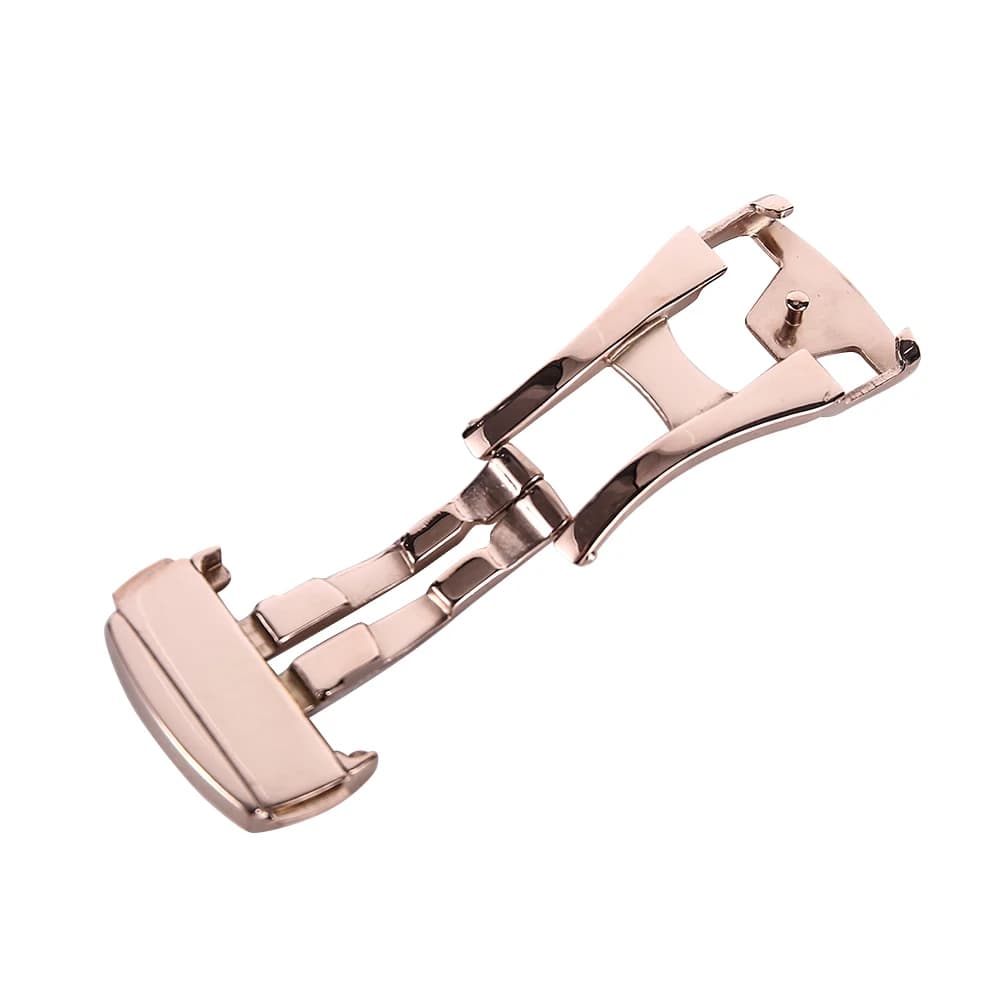 Fermoir pour bracelet de montre Omega, en acier inoxydable 316L, en Silicone/cuir, boucle de 16mm, 18mm, 20mm, or, argent
