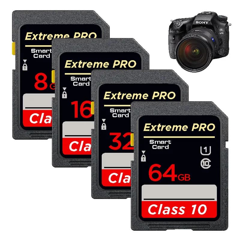 Carte SD haute vitesse, classe 10, 8 Go, 16 Go, 32 Go, 64 Go, 128 Go, 256 Go, carte mémoire SD, SDA1HC, SDA1XC, clé USB, cartes SD pour appareils photo.