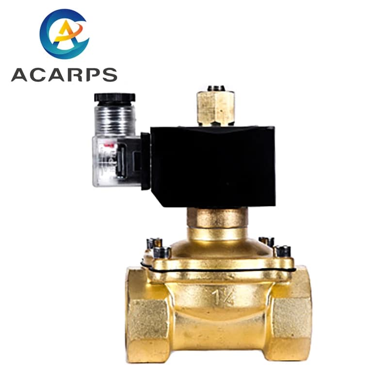 Vanne de commutation de commande de tuyau IP65, électrovanne en laiton normalement ouverte, vanne d'eau, 3/8 V, 1/2 V, 1/2 V, 380V, 24V, 12V, 240 ", 220", 1 ", 1", 1-110 ", 2"