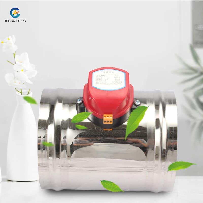 Valve d'air électrique à amortisseur 201 en acier inoxydable, tuyau de clapet anti-retour motorisé 80/100/125/150/200/250mm 220V 12V 24V