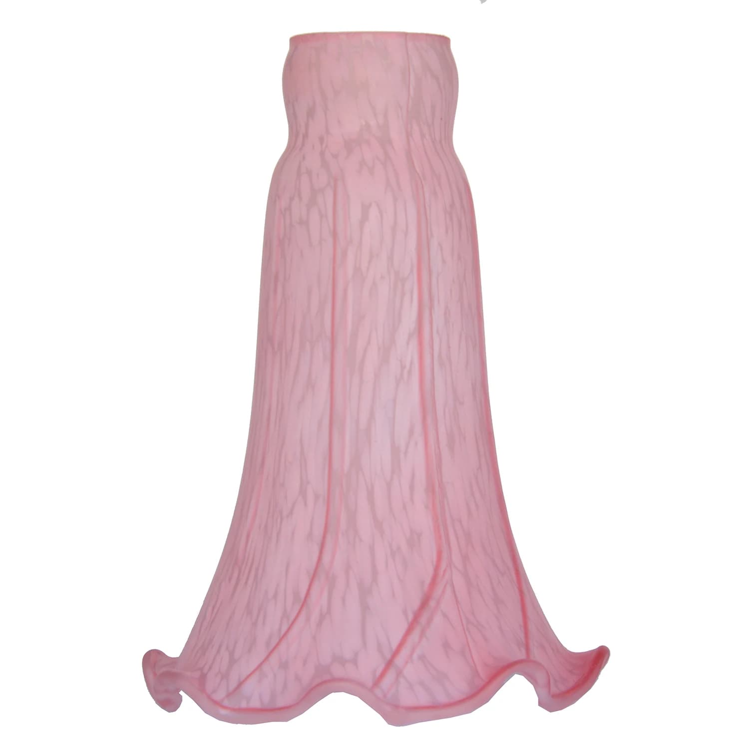 Abat-jour de lys rose pour sécuritaires, abat-jour de remplacement en verre tulipe, 4.5 po de large x 6 po de haut x 1.5 po