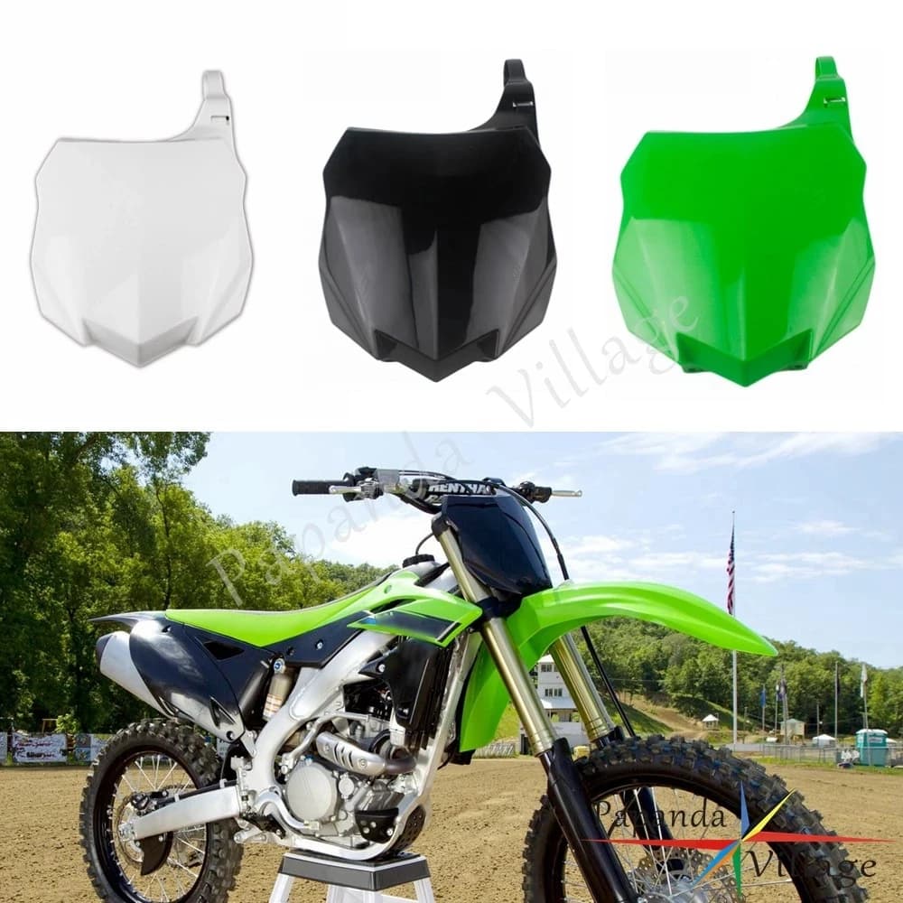 Plaque d'immatriculation avant en plastique PP pour motocross, MX Endflats Racing, Kawasaki KX250F, KX450F, KXF 250/450 F, 2013, 2014, 2015, 2016, D343 Bike