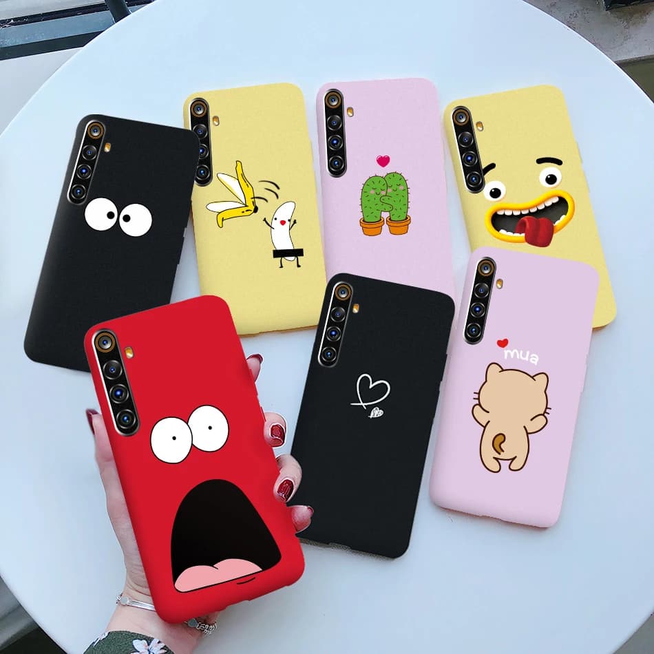 Coque de téléphone en silicone souple pour OPPO, coque arrière mignonne pour Realme 6 Pro, 6i, 6 S, 6 i, 6 s, 6Pro