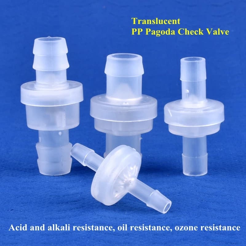 5 ~ 200 pièces 3 ~ 12mm PP clapet anti-retour tuyau d'irrigation goutte à goutte pagode Joint Valve de retour Aquarium réservoir de poisson pompe à Air tuyau Valve unidirectionnelle