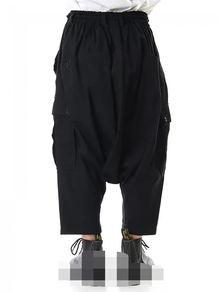 Vêtements pour hommes, nouvelle mode coiffeur, tendance, décontracté, neuf points, pantalons Halen, entrejambe bas, vêtements grande taille