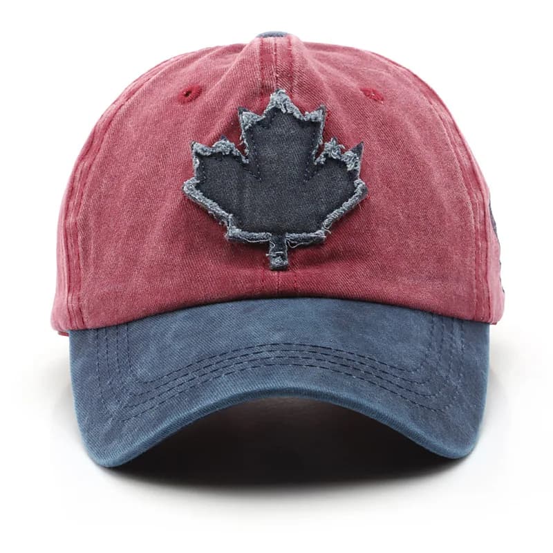 Canada grande feuille d'érable broderie casquette de Baseball femmes hommes Vintage unisexe lavé coton casquettes de Baseball Sports de plein air chapeaux de pêche