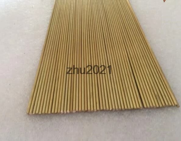 5 pièces tiges en laiton fils bâtons électrode 1.0/1.2/1.3/1.5/1.6/1.8/2.0/2.2/2.5/3.0x500mm or réparation soudage brasage tige de soudure