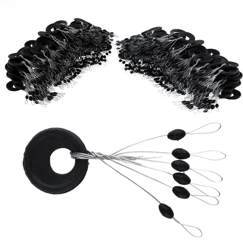 Flotteur de pêche en caoutchouc noir, bouchon nar, Bobber, poisson-chat, 10-200 ensembles, 402 Commend S M L