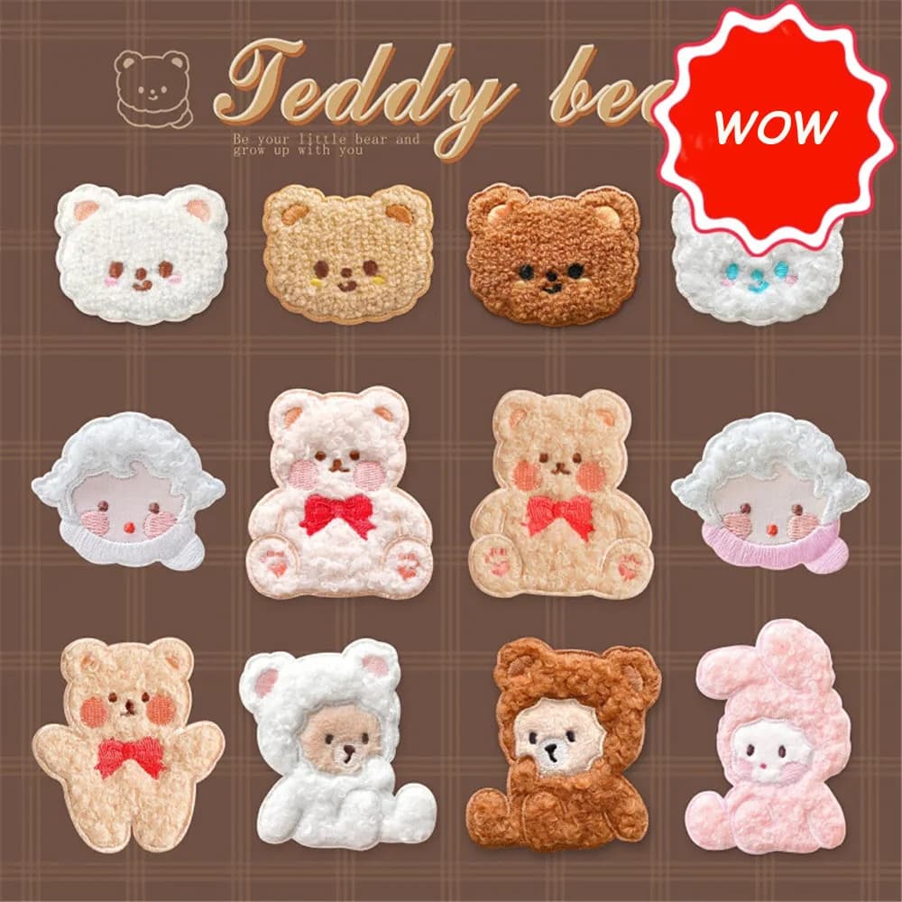 Be Your Bear – patchs de dessin animé auto-adhésifs pour vêtements, bricolage, fer sur vêtements, autocollant lapin mignon, Badges brodés