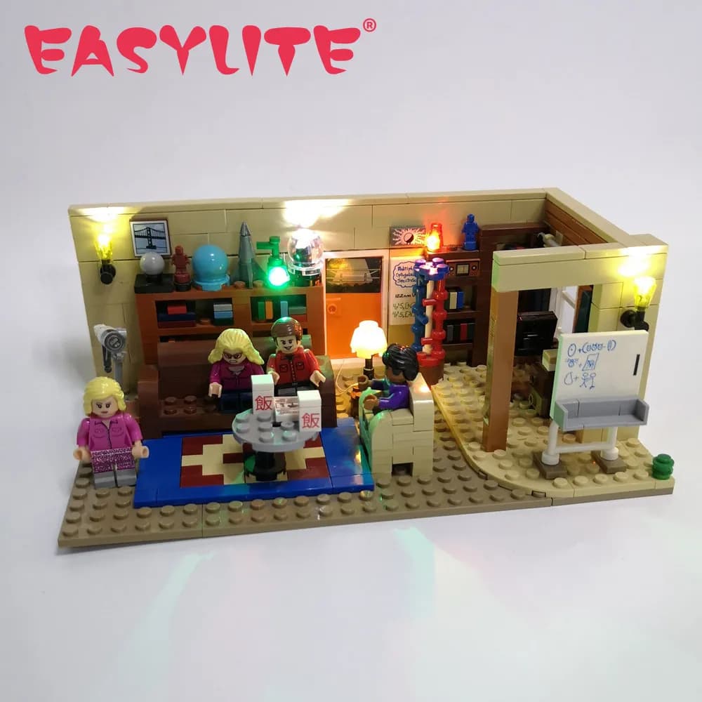 EASYLITE-Kit d'éclairage LED pour blocs de construction Big Bang Theory, ensemble de jouets de bricolage, blocs de construction non inclus, 21302 et 16024