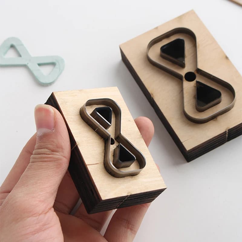 JOTemplate-Outil de bricolage artisanal en cuir créatif, poinçonnage en bois, moule de découpe pour sangles de sac, cuir exécutif