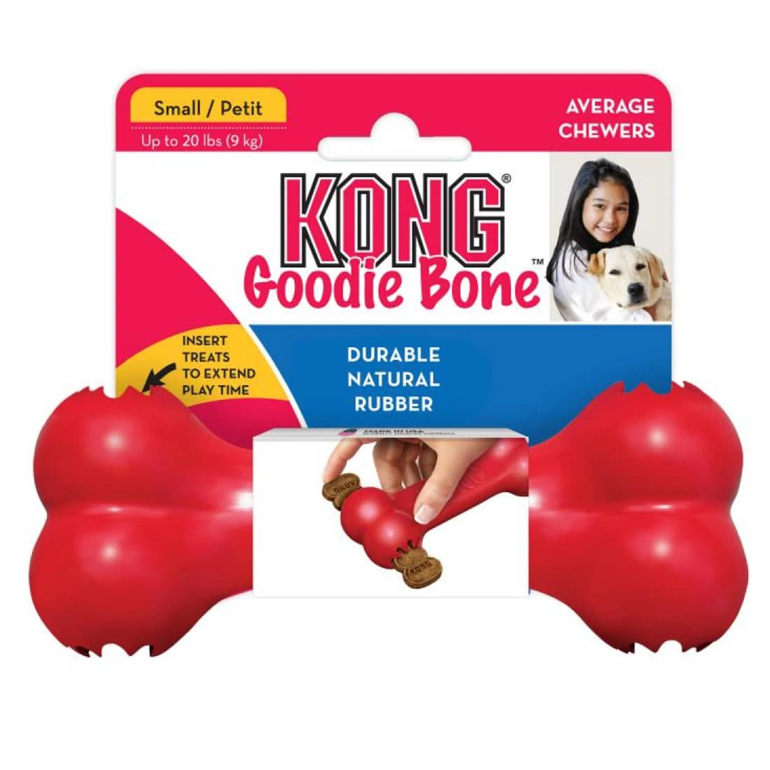 Jouet pour chien KONG classique Goodie Bone taille S