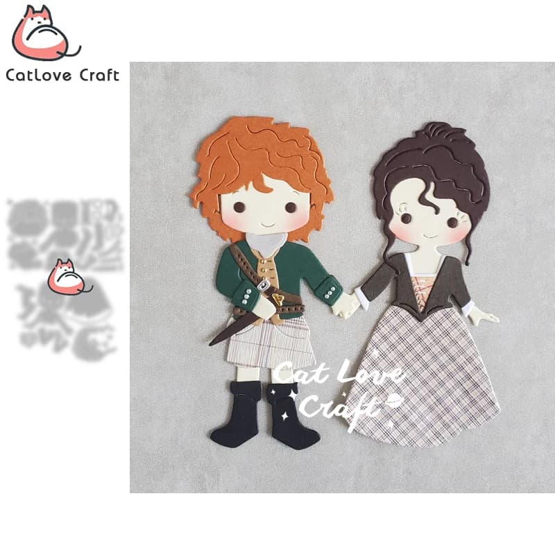 Catlove – matrices de découpe en métal avec personnages de série TV, pochoir de Scrapbooking, découpe de cartes, bricolage, gaufrage artisanal, nouvelles matrices pour 2021