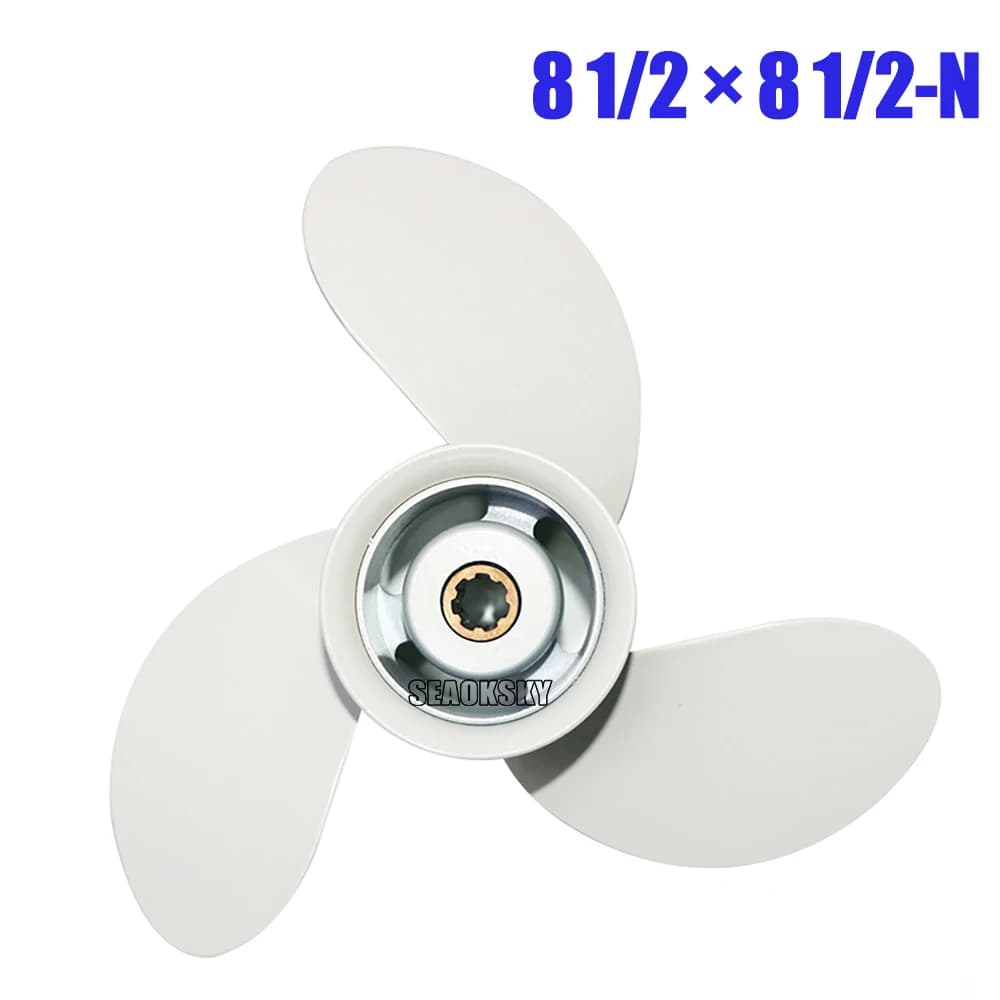 Hélice 8 1/2 x 8 1/2 -N pour moteur hors-bord Yamaha F9.9 4 temps 9.9HP