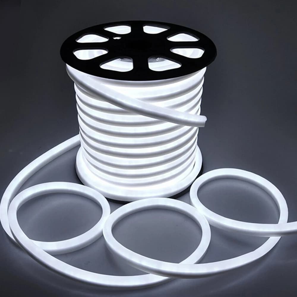 LED bande néon 220V EU étanche extérieur néon corde 2835 120Led/m ruban Flexible LED bande lumineuse blanc/blanc chaud lampe
