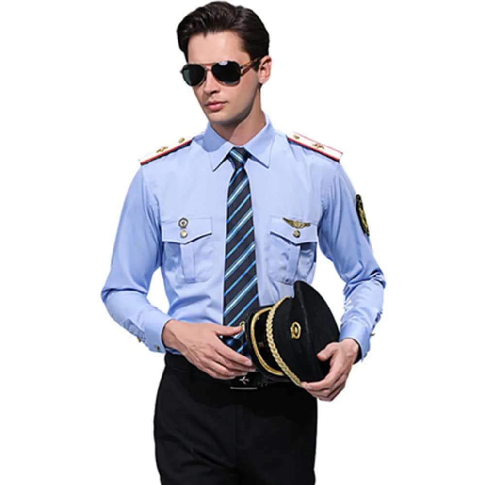 Uniforme de chemin de fer de haute qualité pour hommes, survêtement bleu marine, vêtements de travail imbibés pour messieurs