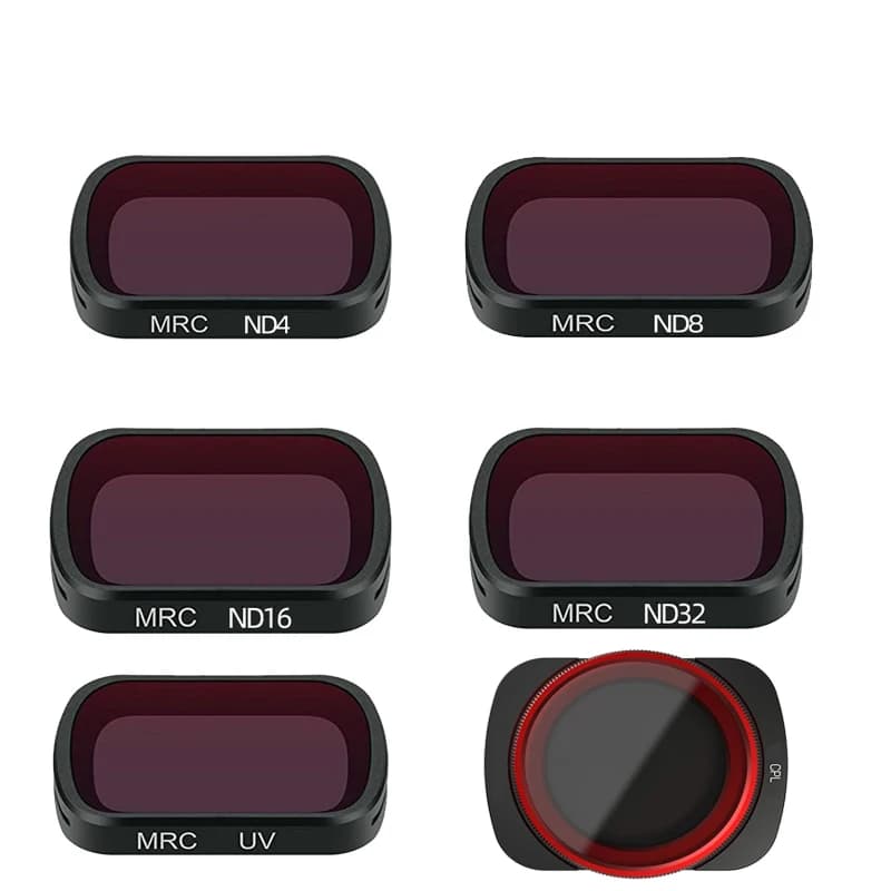 Nouveau Kit de filtres d'objectif de caméra ND4/ND8/ND16/ND32 MCUV ND/PL réglables pour accessoires de Drone DJI Pocket1/2, pièces/ensemble