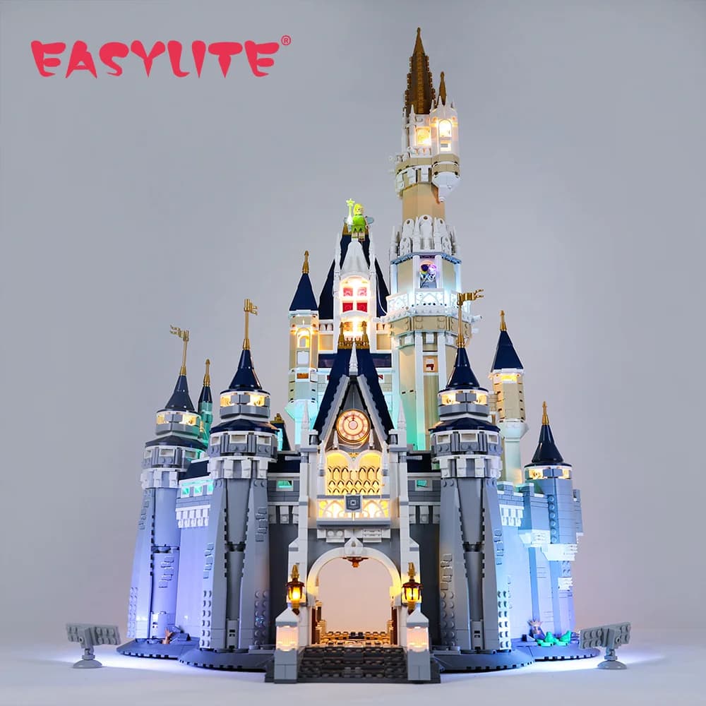 EASYLITE-Ensemble de lumières LED pour château de princesse Cendrillon 71040, kit d'éclairage uniquement compatible avec 16008, modèle sans blocs de construction